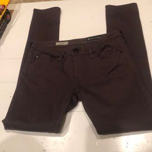 AG super skinny brown jegging